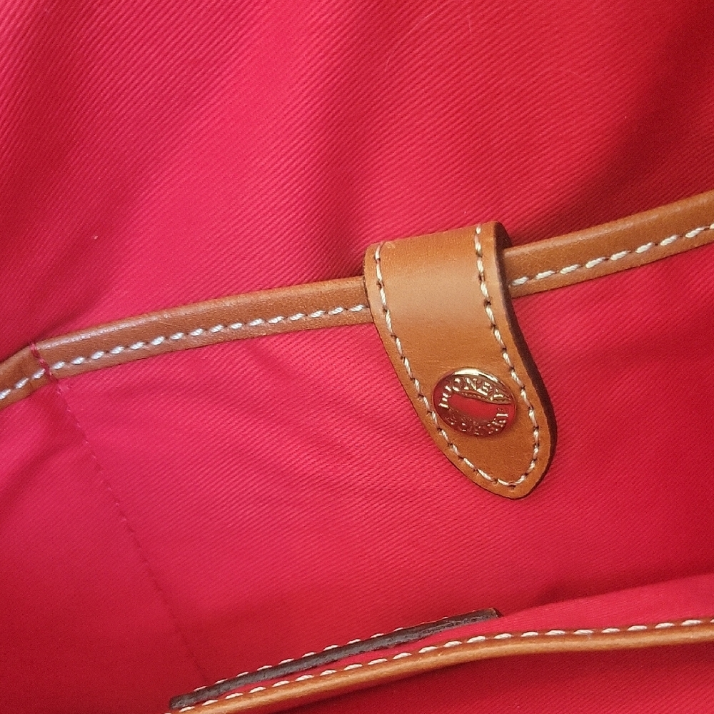 Dooney & Bourke Tan Structured Leather Tote - Picture 13 of 15